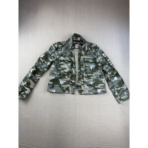 Gap kids Camo Jacket Zipper And Button Front Size Large